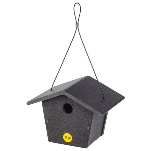 Bird’s Choice Recycled Plastic Wren Birdhouse, Black