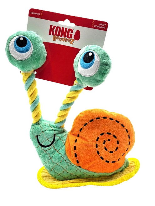 KONG Bendeez Dog Toy, Snail