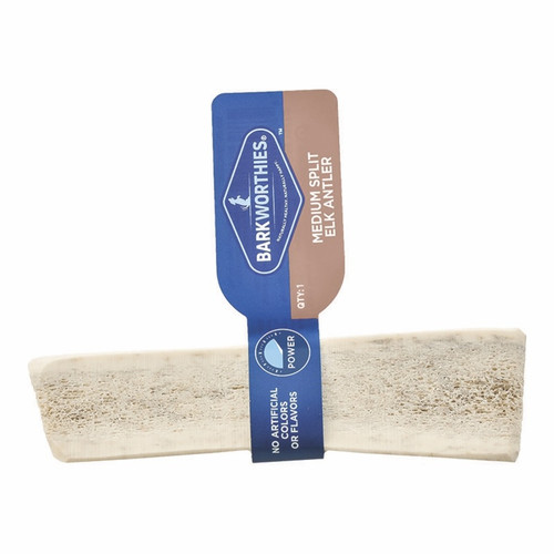 Barkworthies Split Elk Antler Dog Chew, Medium