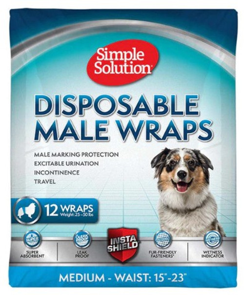 Simple Solution Disposable Male Dog Wrap