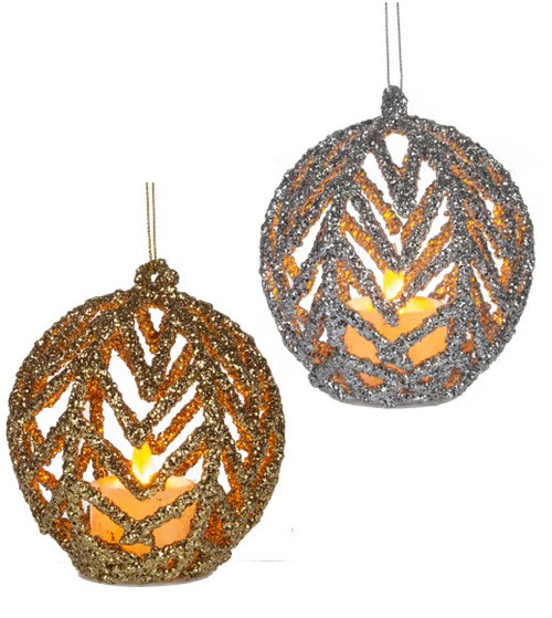 LED Glitter Lace Ornament