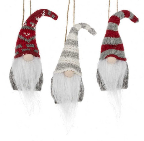 Knit Gnome Ornaments