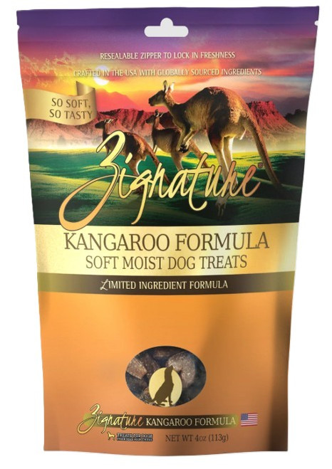 Zignature Soft & Moist Original Grain-Free Kangaroo Dog Treats, 4 oz