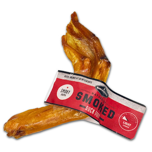 Barkworthies Smoked Duck Feet Dog Treat