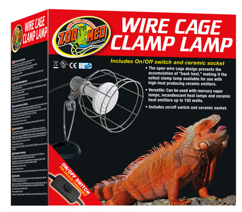 Zoo Med Repti Wire Cage Clamp Lamp, 150 Watt