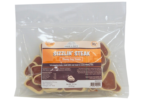 Maggie & Duke's Sizzlin' Steak Dog Treats 13.5oz