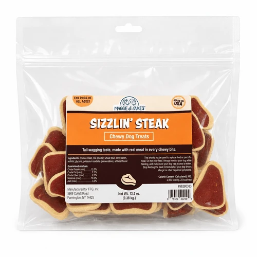 Maggie & Duke's Sizzlin' Steak Dog Treats 13.5oz