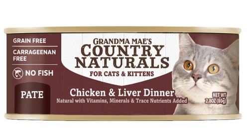 Grandma Mae's Country Naturals Grain Free Chicken & Liver Pate, 2.8oz