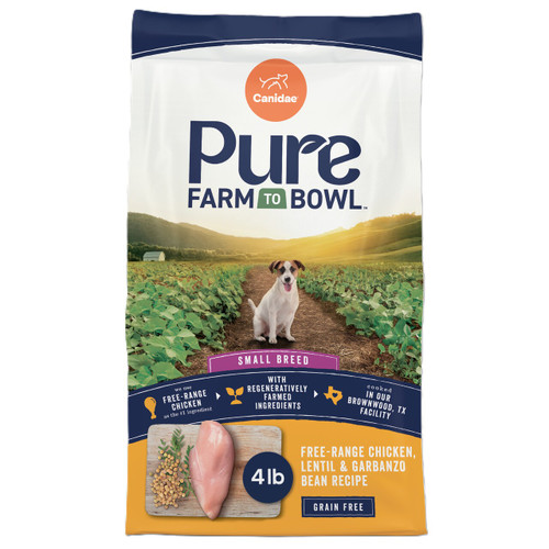 Canidae Pure Farm To Bowl Free-Range Chicken, Lentil & Garbanzo Bean, Small Breed