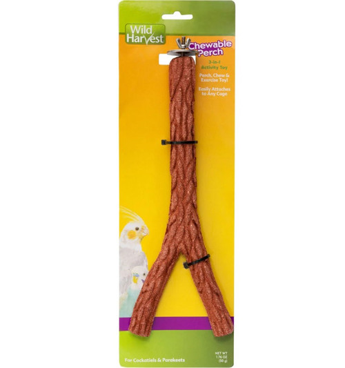 Wild Harvest Chewable Perch for Cockatiels & Parakeets