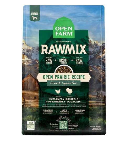 Open Farm RawMix Grain Free Dog Food, Open Prairie Recipe, 20 Pounds