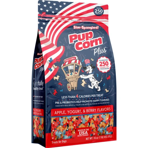 Pup Corn Plus Star-Spangled Dog Treats, 16oz.