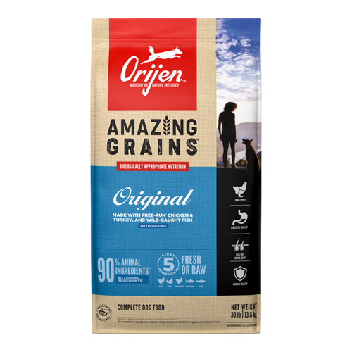 Orijen Amazing Grains Original Recipe Dog Food, 30 lbs
