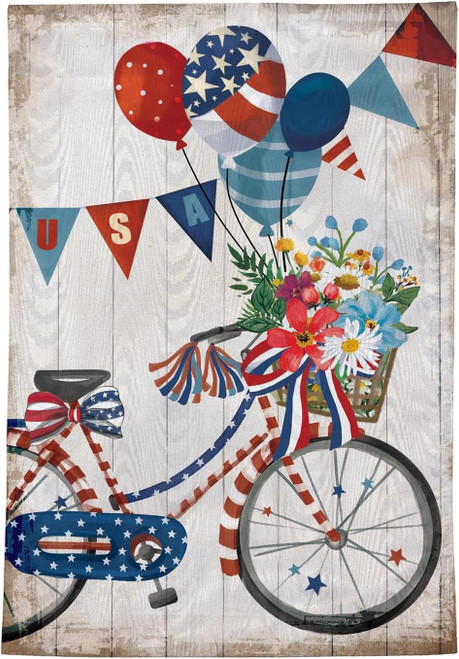 Evergreen Flag American Classic Bicycle Garden Flag