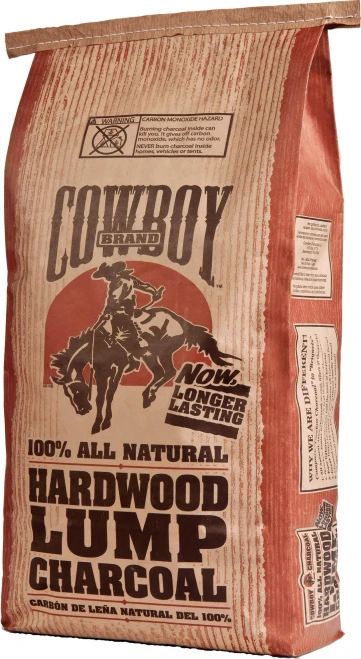 Cowboy Brand Natural Hardwood Lump Charcoal, 20 lbs