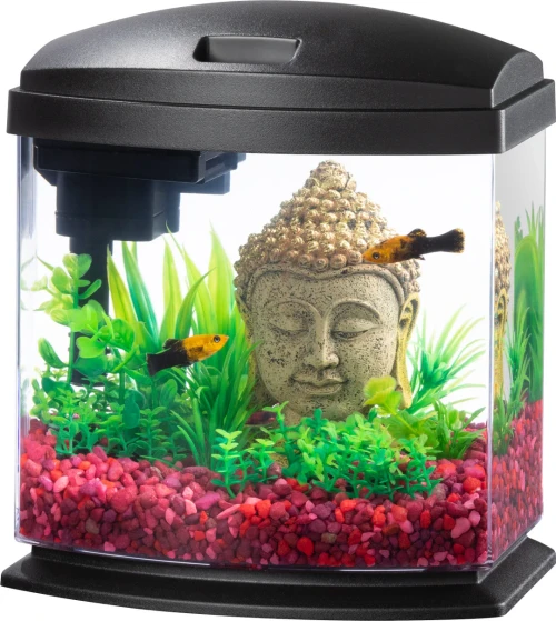 Aqueon Mini Bow LED SmartClean Aquarium Kit, 1 gal