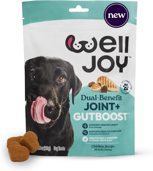 Welljoy Joint + GutBoost Dog Treats, 7.4 oz