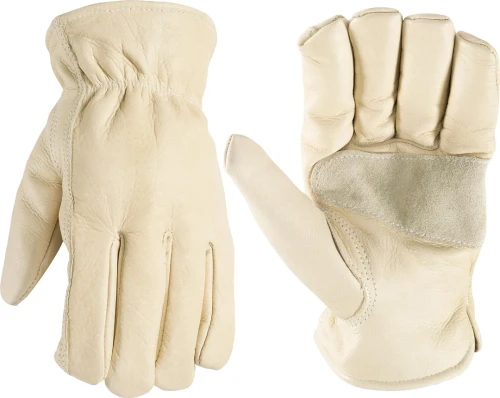 Wells Lamont Men’s Cowhide Slip-On Work Gloves, Medium