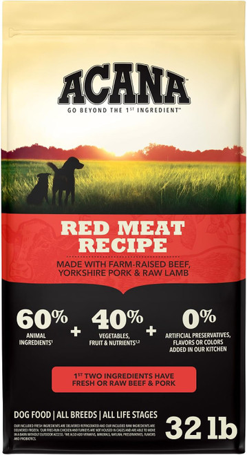 ACANA Grain Free Red Meat Dog Food, 32 lbs