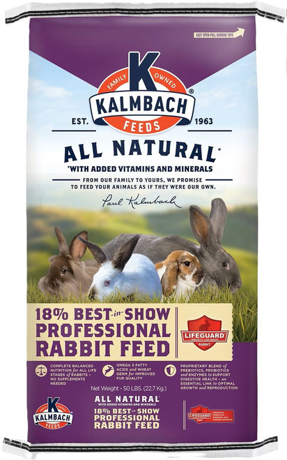 Kalmbach Best in Show 18% Rabbit Feed, 50 lb