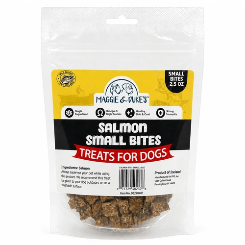 Maggie and Duke's Salmon Small Bites Treats, 2.5oz
