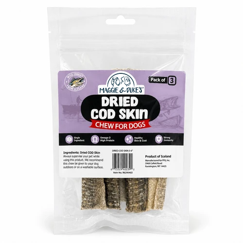 Maggie and Duke's Dried Cod Skins