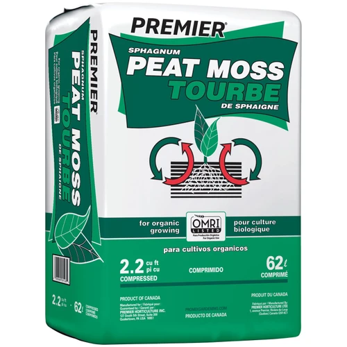 Premier Sphagnum Peat Moss, 2.2 cu ft