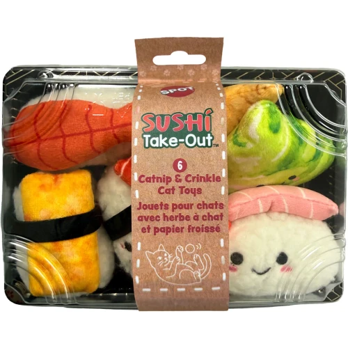 Spot Sushi Nigiri Set with Catnip Cat Toy