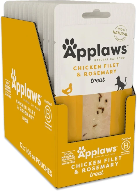 Applaws Chicken with Rosemary Cat Treats, 1.06 oz, 12 Pack
