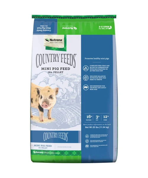 Nutrena Country Feeds Mini Pig Feed, 25 Pounds