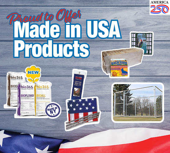 Proud to offer many Made in USA Products.