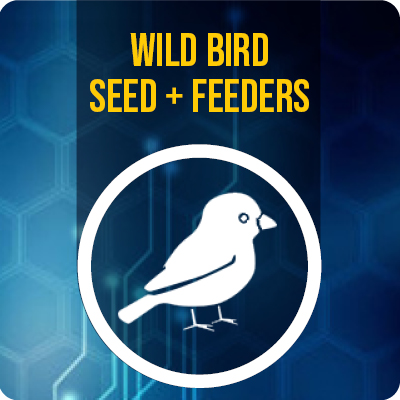 Wild bird seed and feeders