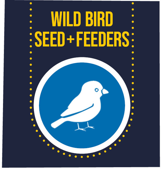 Wild bird seed and feeders