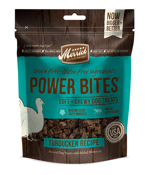 Merrick Power Bites Turducken Dog Treats, 6 Oz. - CountryMax