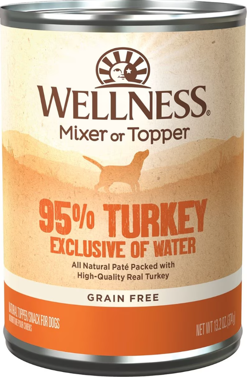 Wellness 95% Turkey Grain-Free Canned Dog Food, 13.2 Oz. - CountryMax