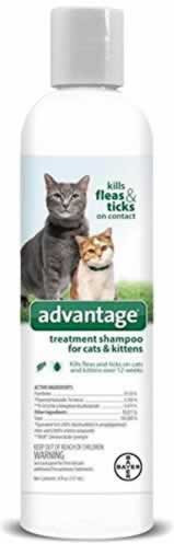 Elanco Advantage Flea & Tick Shampoo Treatment for Cats & Kittens 8 ...