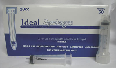 Syringe 20cc LL, 20 Milliliter - CountryMax
