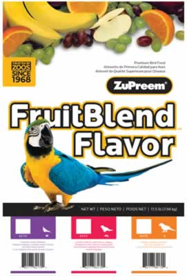 Zupreem FruitBlend Medium/Large Size Bird Food, 17.5 Pound