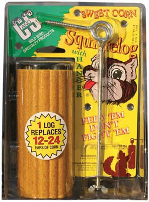 C&S Sweet Corn Squirrel Log with Hanger - CountryMax