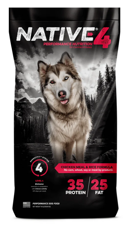 Kent Native Level 4 Performance Dog Food 40 Pounds - CountryMax