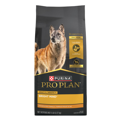 Pro Plan Bright Mind Chicken & Rice 7+ Dog Food 5 Lb. - CountryMax