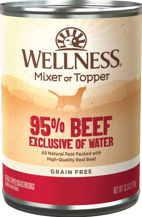 ドッグフード 95 Wellness 95% Beef Grain-Free Canned Dog Food, 13.2oz. - CountryMax