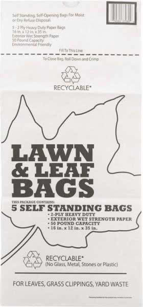 Duro Bag Paper Bags, Lawn & Leaf, Heavy Duty, 2 Ply - 5 bags