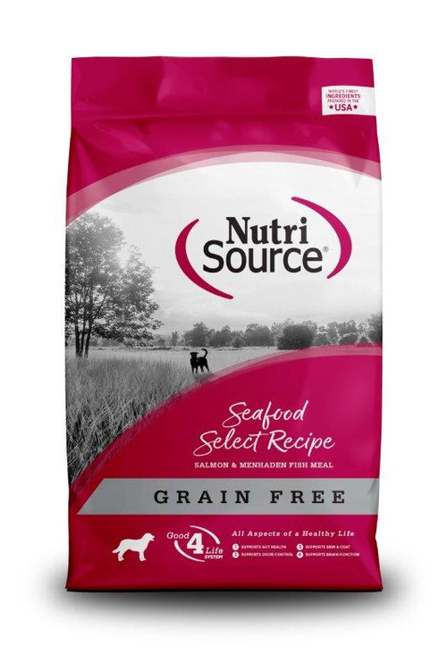 NutriSource Small Breed Seafood Select Salmon Grain Free Dog Food
