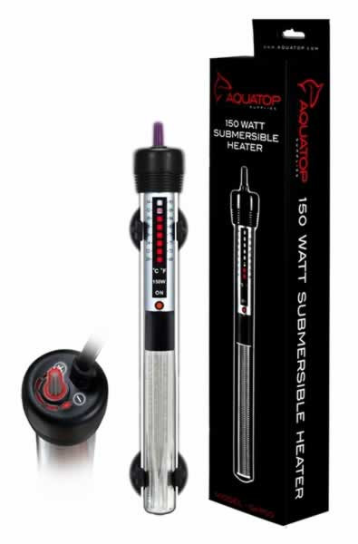 Aquatop Submersible Glass Aquarium Heater 150W - CountryMax