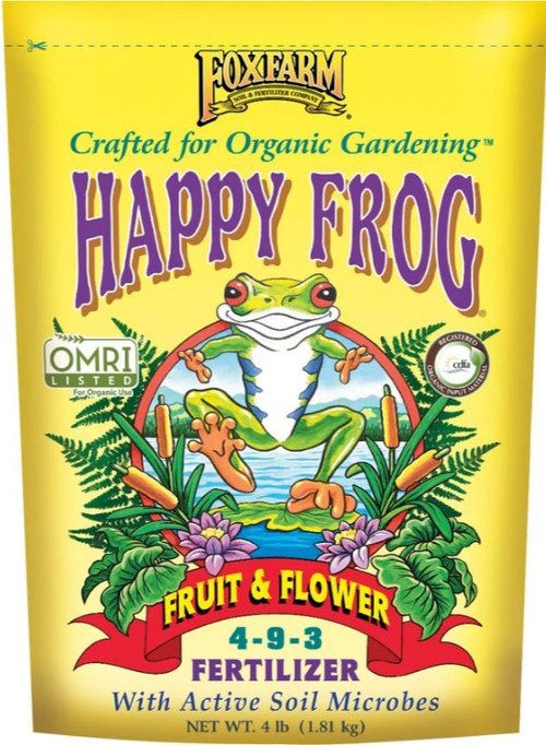 FoxFarm Happy Frog Fruit and Flower 4 - 9 - 3 Fertilizer 4 Pounds