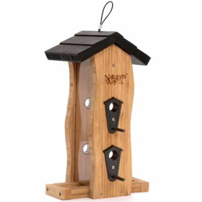 Nature S Way Bamboo Wave Bird Feeder Countrymax