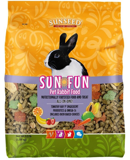 SunSeed Sun Fun Rabbit Food, 3.5 Pound CountryMax