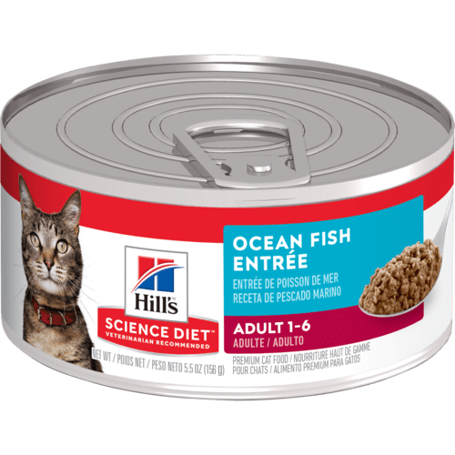 Hill's Science Diet Adult Ocean Fish Entree Canned Cat Food, 5.5
