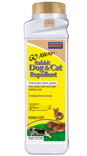 Bonide 870 Go Away Rabbit/Dog & Cat Repellent, 1 Lb.
